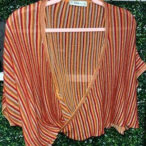 Zara Knit Multicolor Striped Top